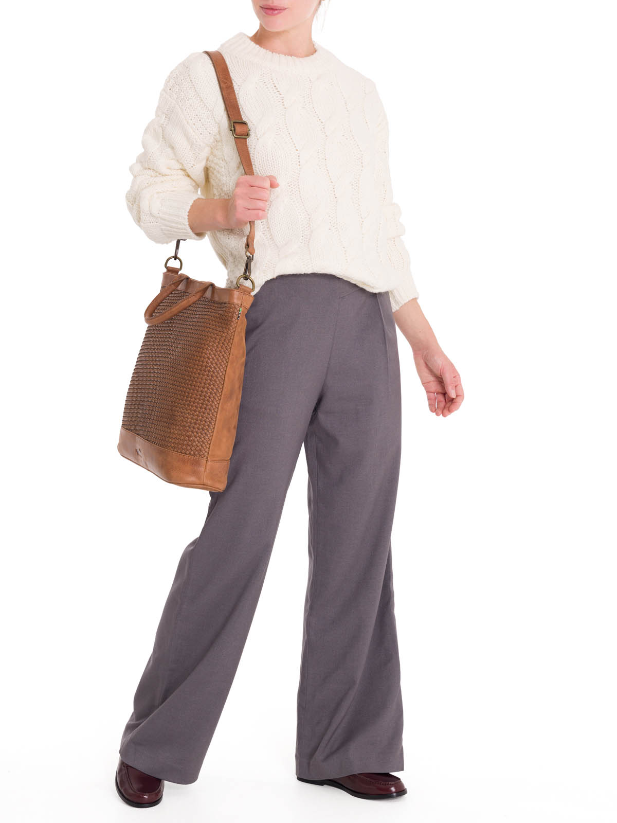 CHALECO MUJER ROCKFORD BLANCO FIBRAS NATURALES RUMANY - 6