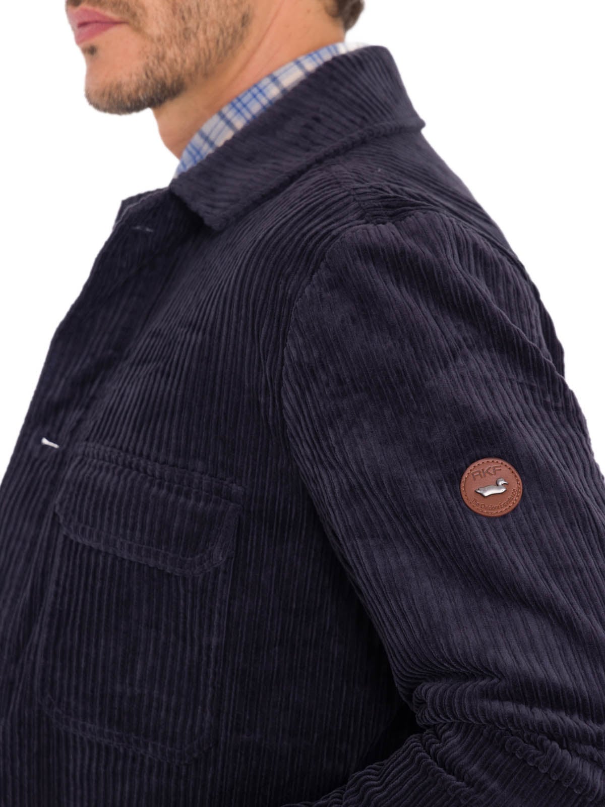 CHAQUETA ALGODÓN ORGÁNICO HOMBRE ROCKFORD AZUL BELLAGIO - 9