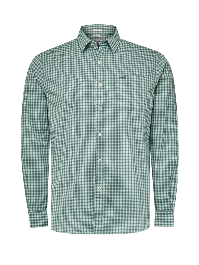 CAMISA ALGODÓN ORGÁNICO HOMBRE ROCKFORD VERDE MILD - 1