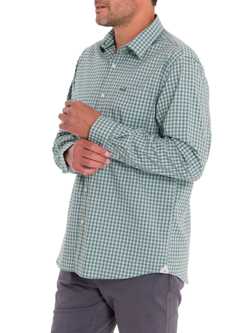 CAMISA ALGODÓN ORGÁNICO HOMBRE ROCKFORD VERDE MILD - 5