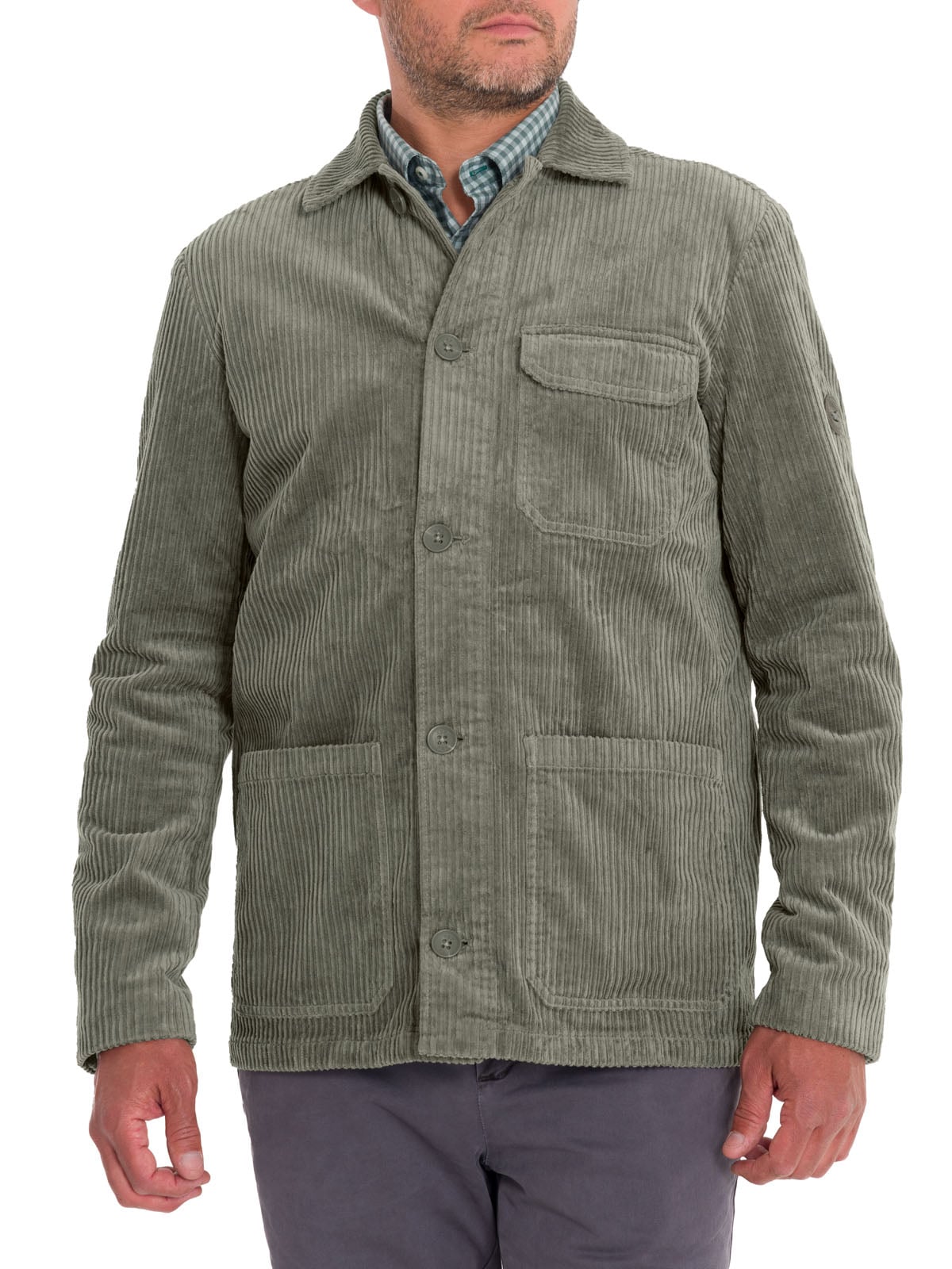 CHAQUETA ALGODÓN ORGÁNICO HOMBRE ROCKFORD VERDE BELLAGIO - 5