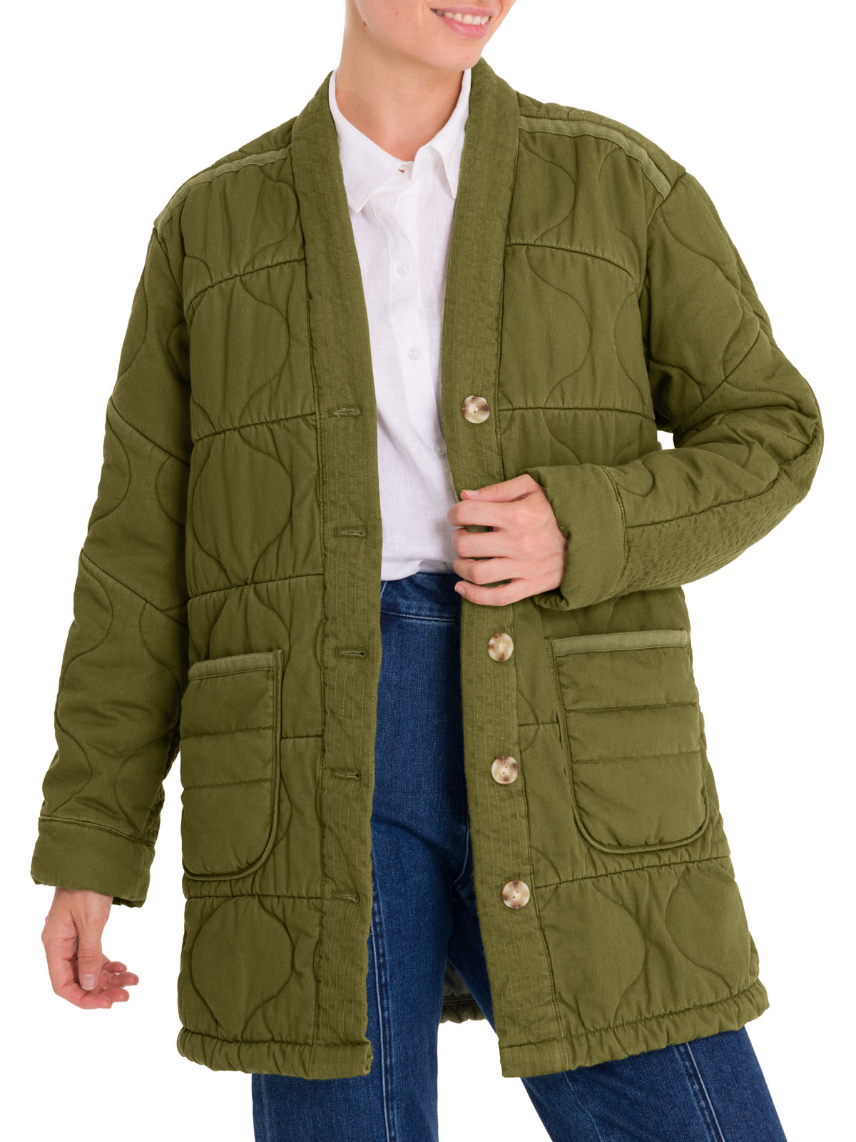 CHAQUETA ALGODÓN ORGÁNICO MUJER ROCKFORD VERDE THERMORE MALAWI - 6