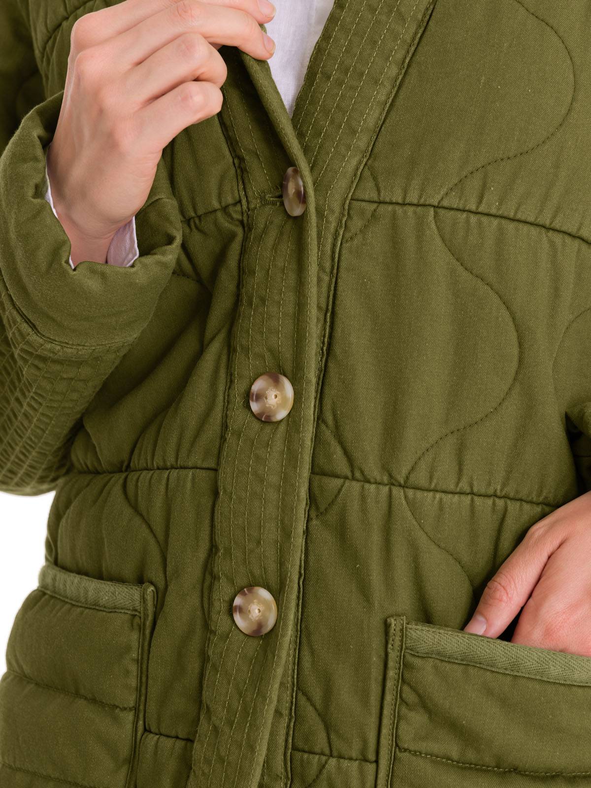CHAQUETA ALGODÓN ORGÁNICO MUJER ROCKFORD VERDE THERMORE MALAWI - 8