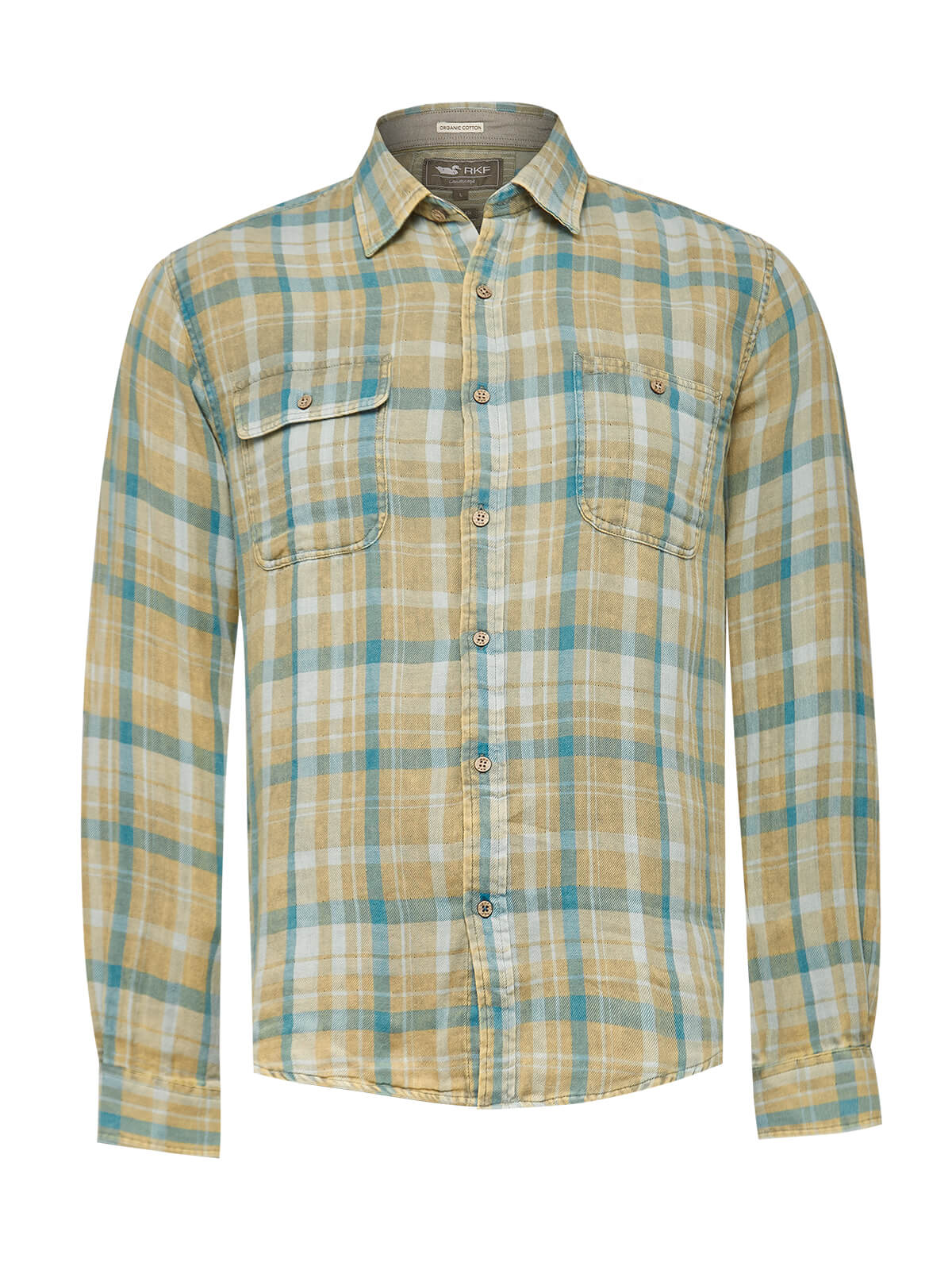 CAMISA ALGODÓN ORGÁNICO HOMBRE ROCKFORD VERDE BRADFORD - 1
