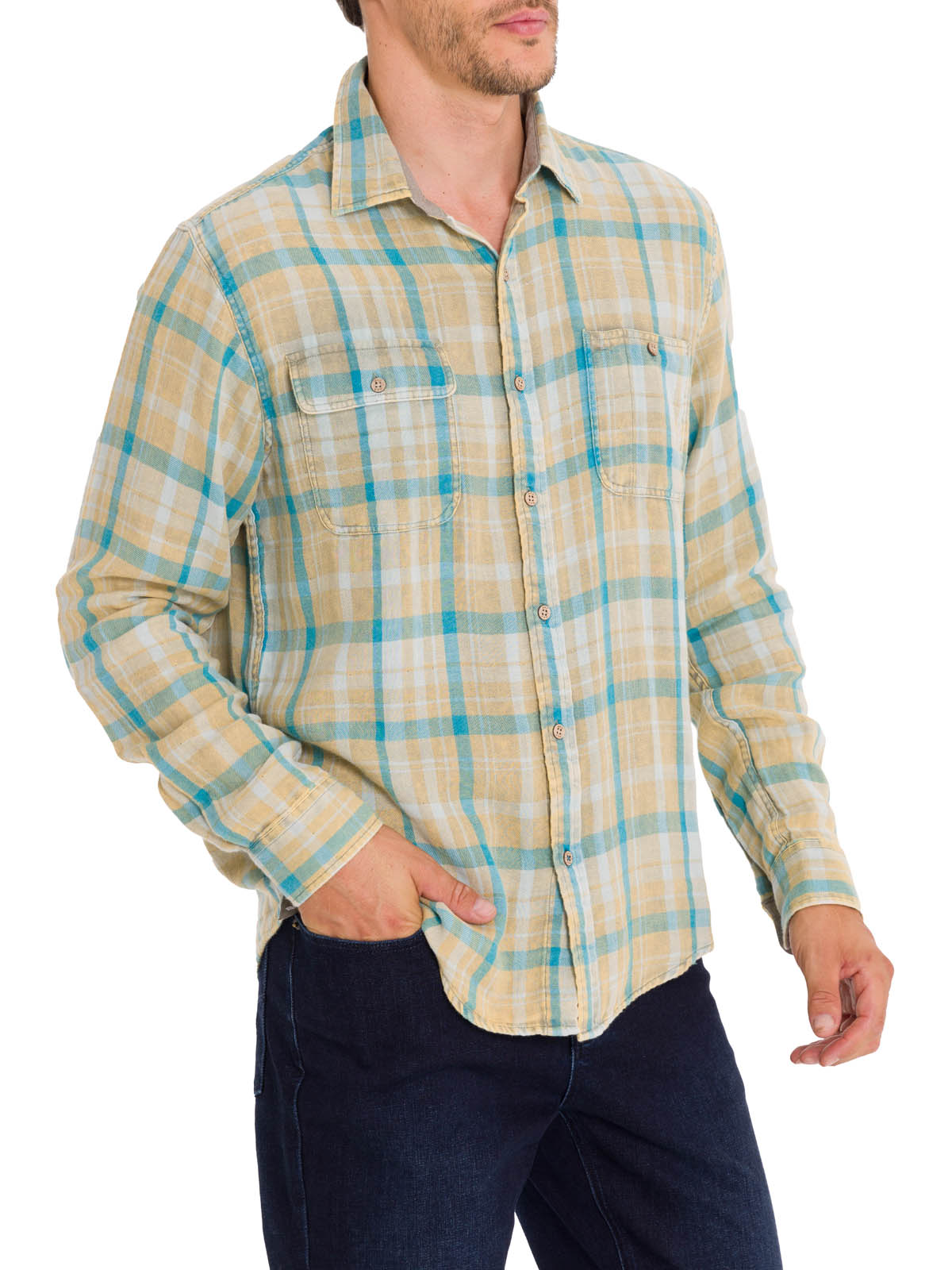 CAMISA ALGODÓN ORGÁNICO HOMBRE ROCKFORD VERDE BRADFORD - 5