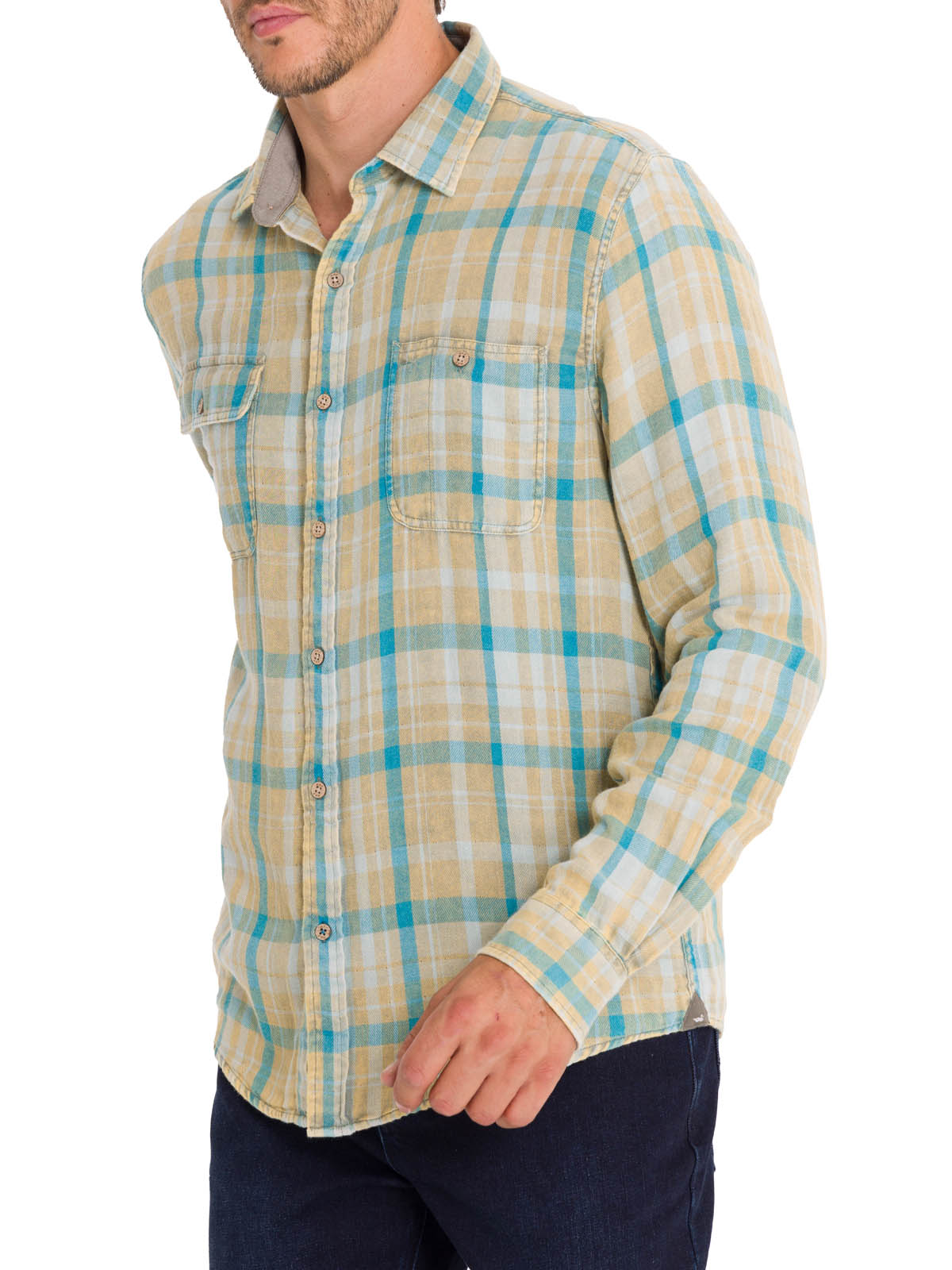 CAMISA ALGODÓN ORGÁNICO HOMBRE ROCKFORD VERDE BRADFORD - 6