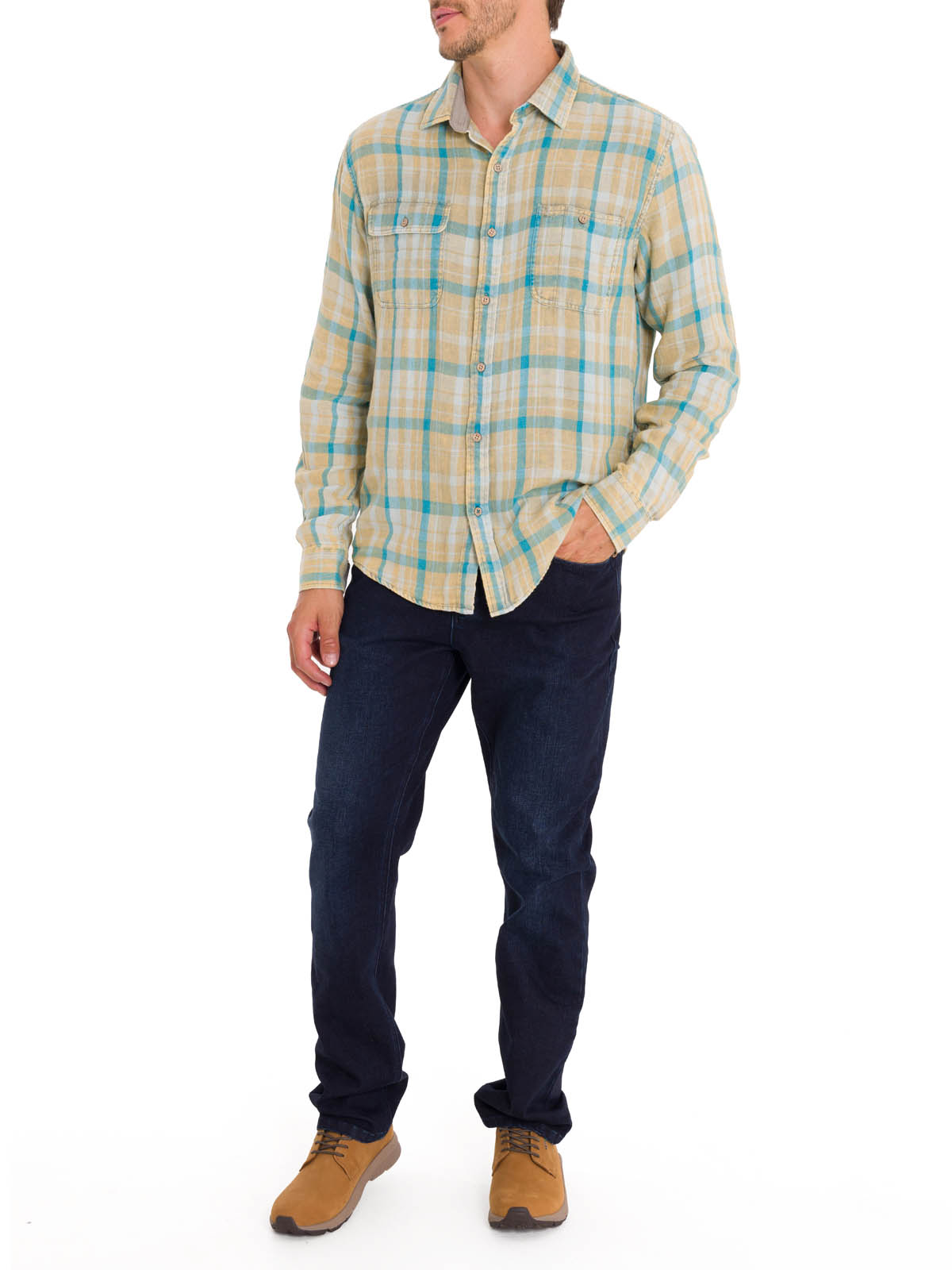 CAMISA ALGODÓN ORGÁNICO HOMBRE ROCKFORD VERDE BRADFORD - 9