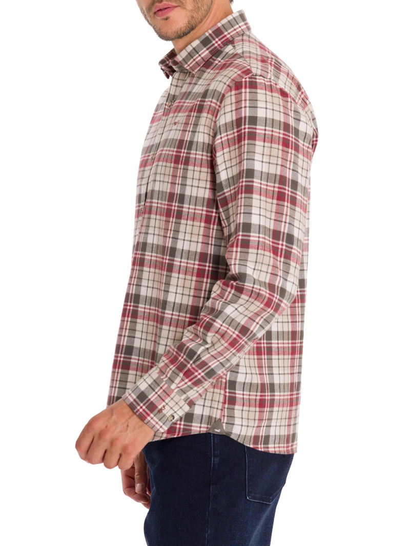 CAMISA ALGODÓN ORGÁNICO HOMBRE ROCKFORD CAFÉ FLANNEL - 2