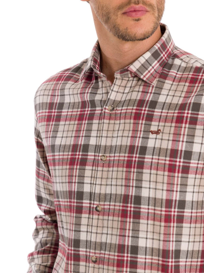 CAMISA ALGODÓN ORGÁNICO HOMBRE ROCKFORD CAFÉ FLANNEL - 5