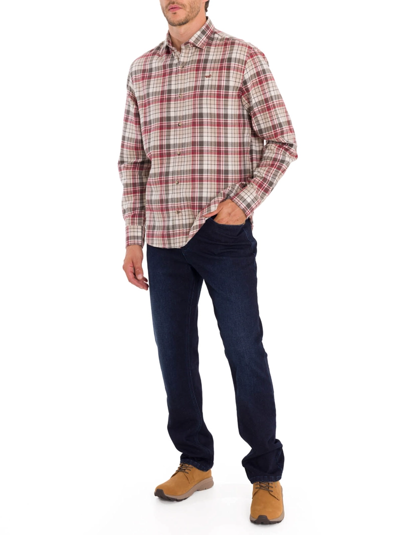 CAMISA ALGODÓN ORGÁNICO HOMBRE ROCKFORD CAFÉ FLANNEL - 6