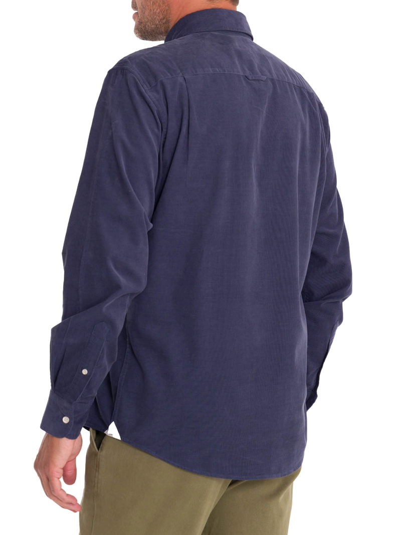 CAMISA ALGODÓN ORGÁNICO HOMBRE ROCKFORD AZUL CORDUROY - 7