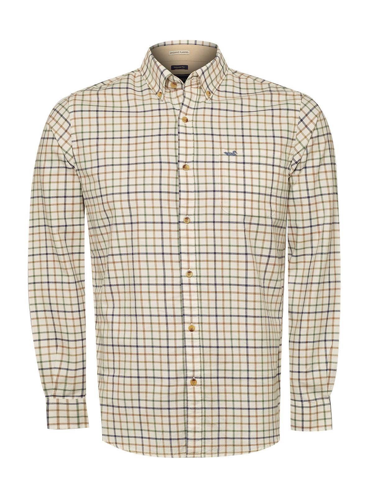 CAMISA ALGODÓN ORGÁNICO HOMBRE ROCKFORD CAFÉ VIYELLABUT - 1