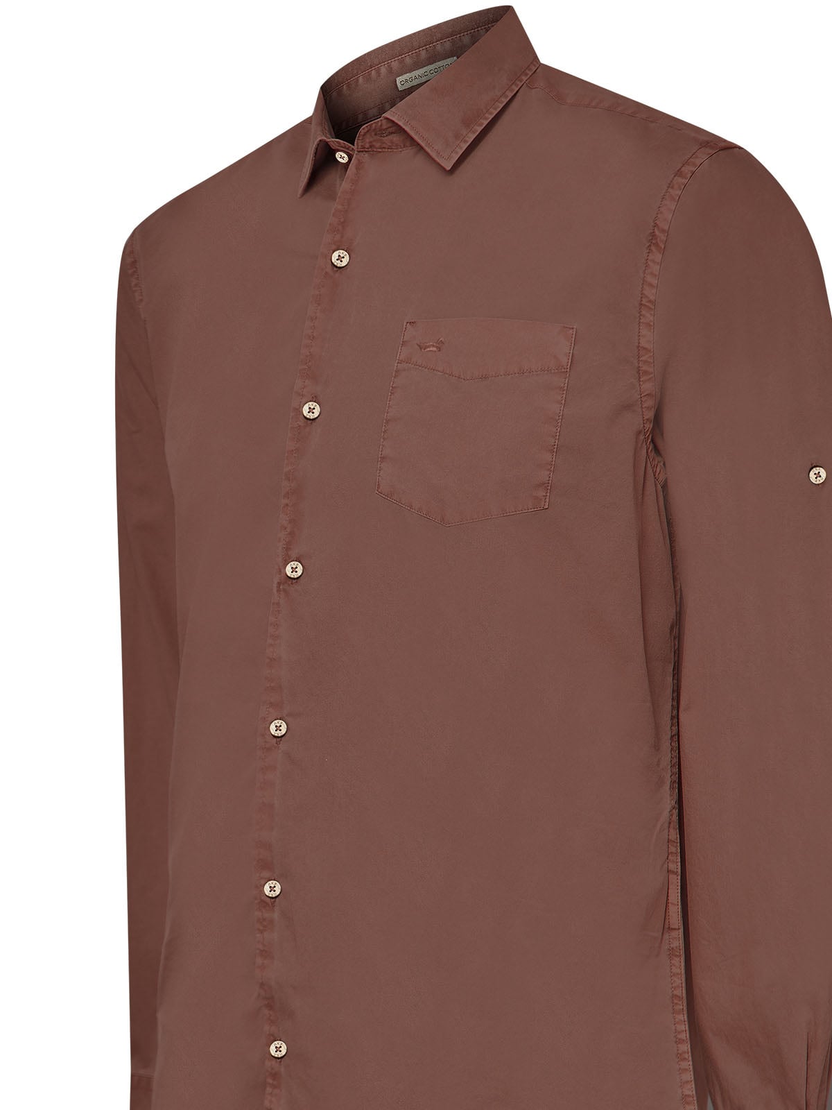 CAMISA ALGODÓN ORGÁNICO HOMBRE ROCKFORD BURDEO LEEDS - 4