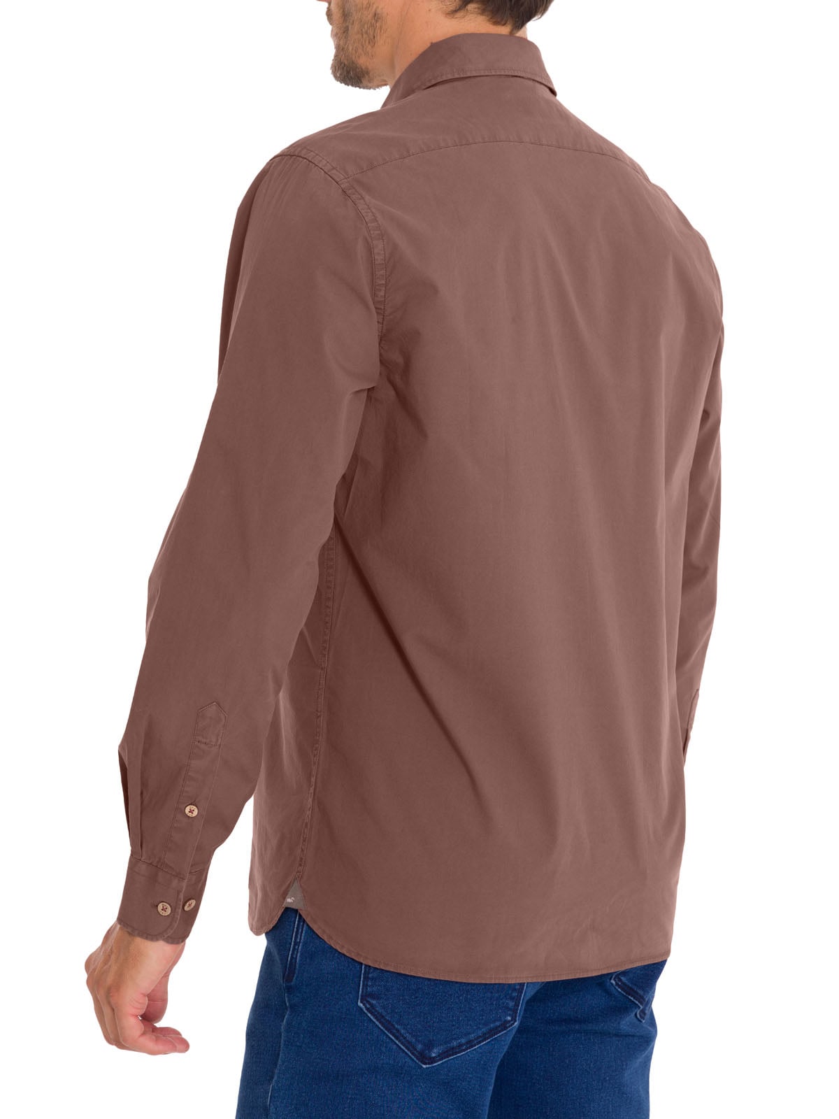 CAMISA ALGODÓN ORGÁNICO HOMBRE ROCKFORD BURDEO LEEDS - 7