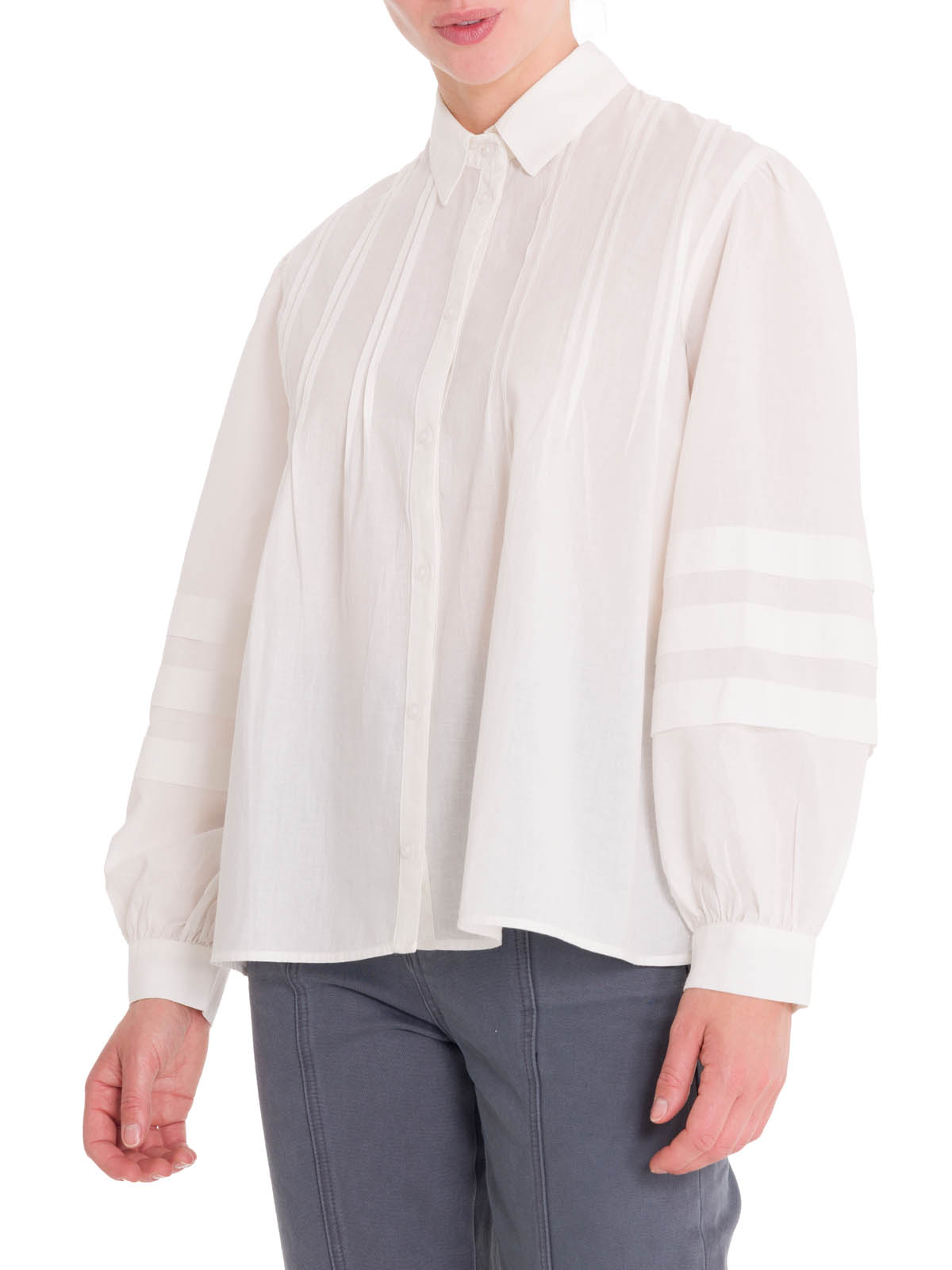 BLUSA ALGODÓN ORGÁNICO MUJER ROCKFORD BLANCO DENALI - 5