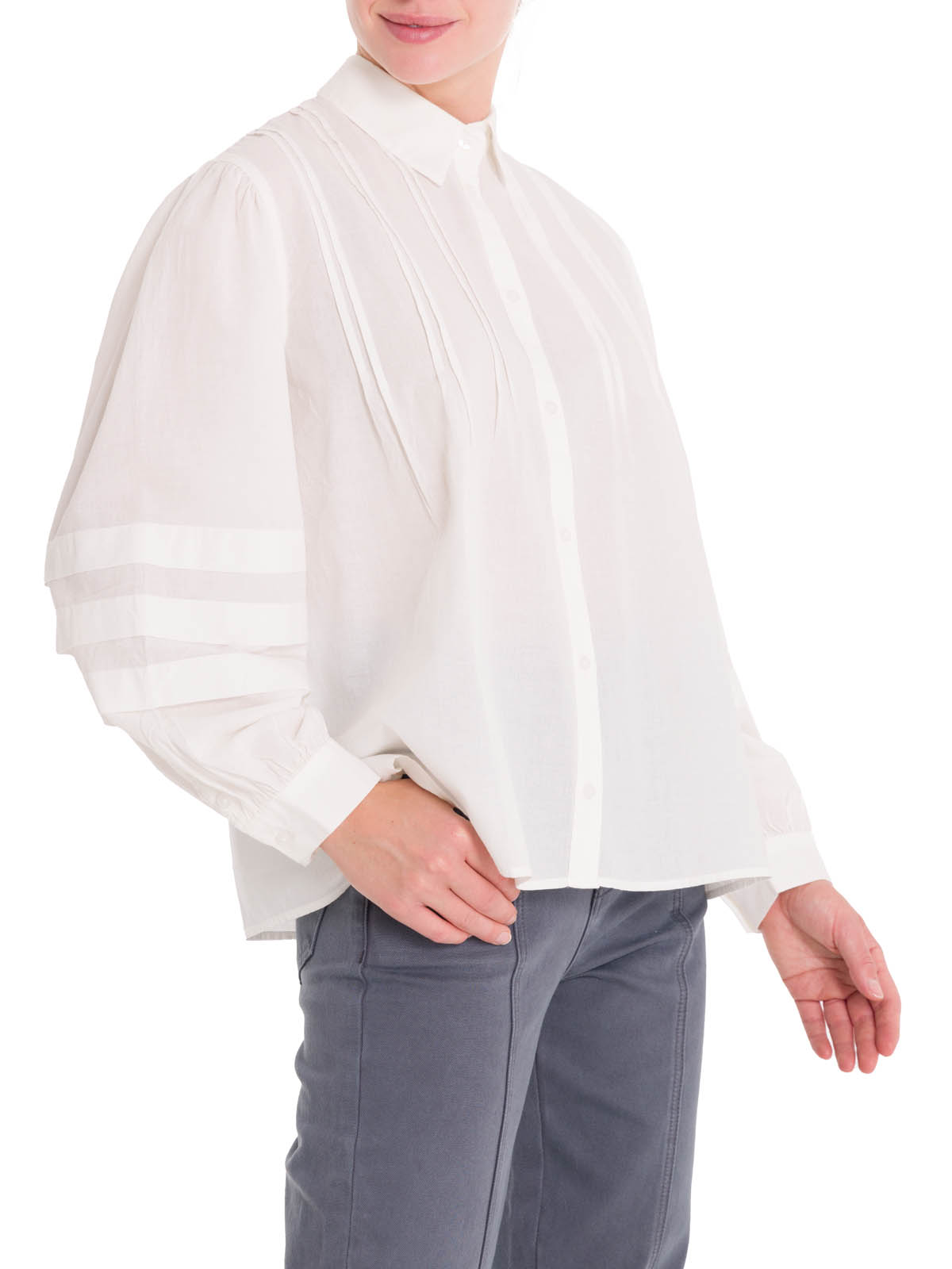 BLUSA ALGODÓN ORGÁNICO MUJER ROCKFORD BLANCO DENALI - 6