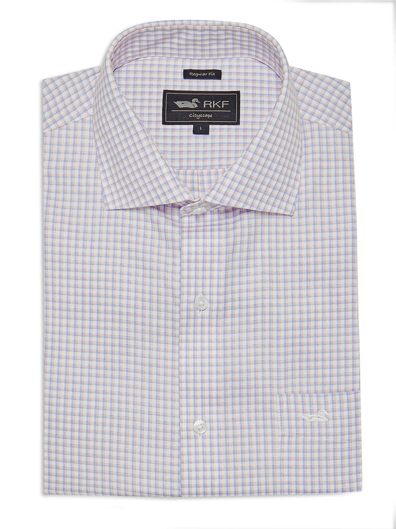 CAMISA ALGODÓN ORGÁNICO HOMBRE ROCKFORD BLANCO CUELLO ITALIANO WF - 1