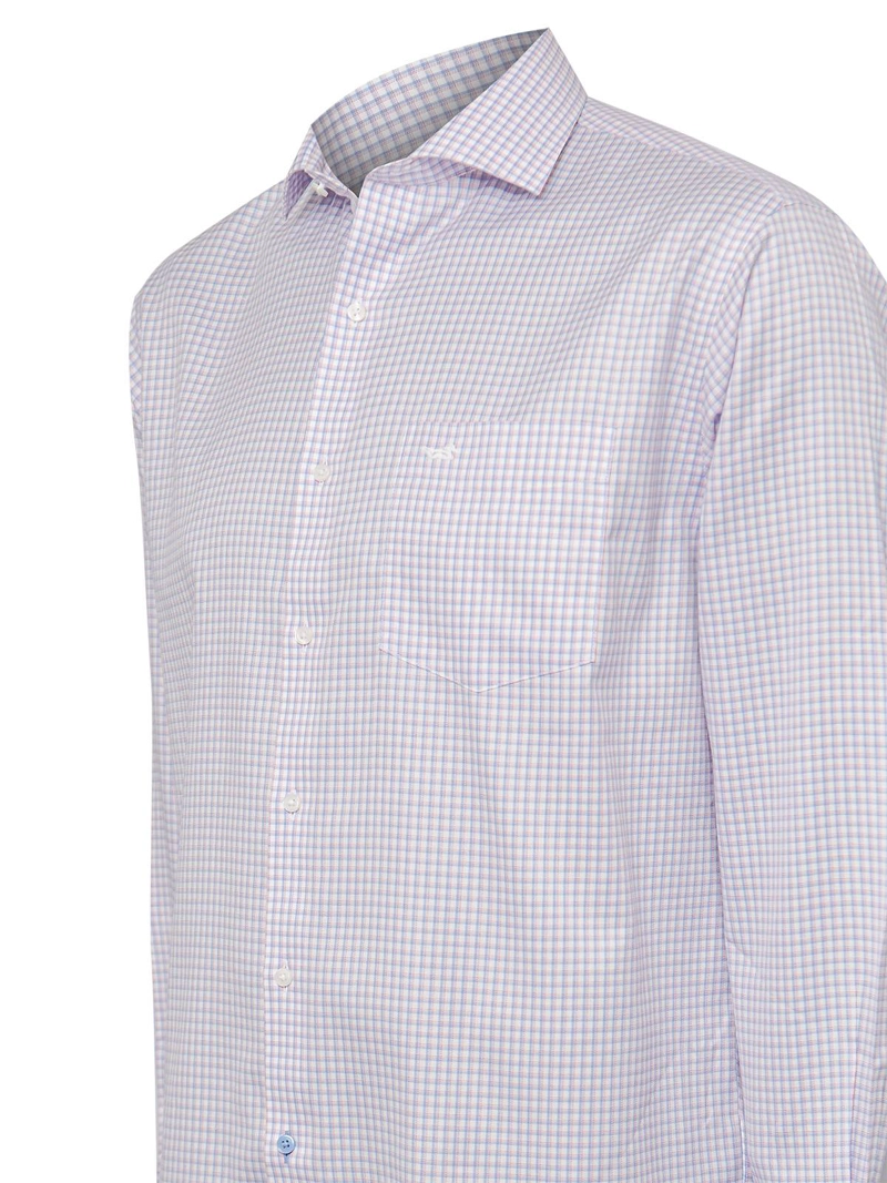 CAMISA ALGODÓN ORGÁNICO HOMBRE ROCKFORD BLANCO CUELLO ITALIANO WF - 5