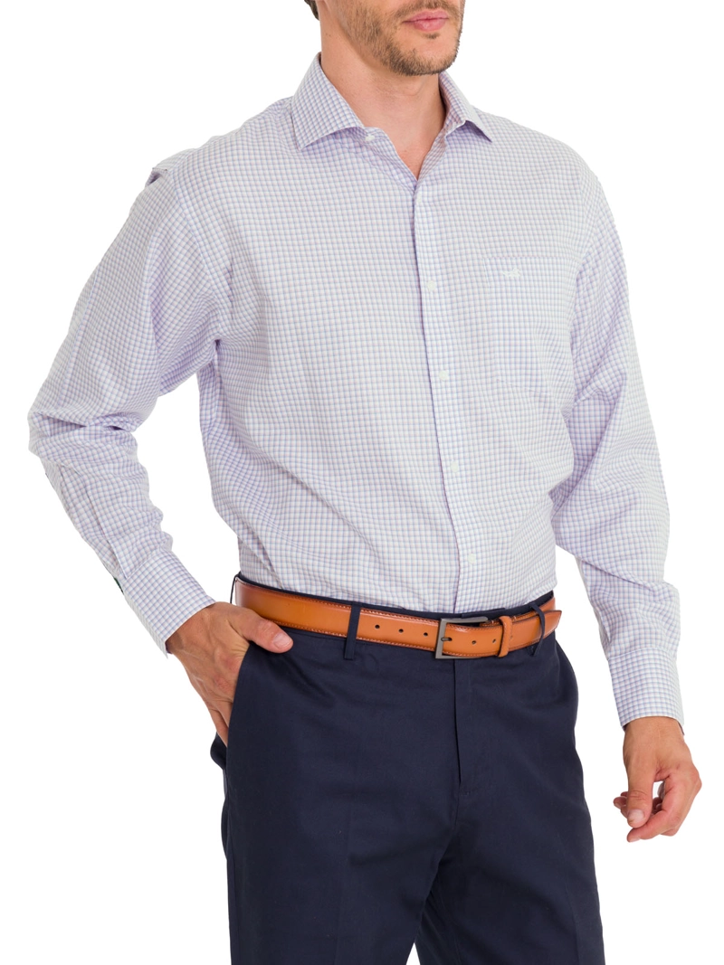 CAMISA ALGODÓN ORGÁNICO HOMBRE ROCKFORD BLANCO CUELLO ITALIANO WF - 8