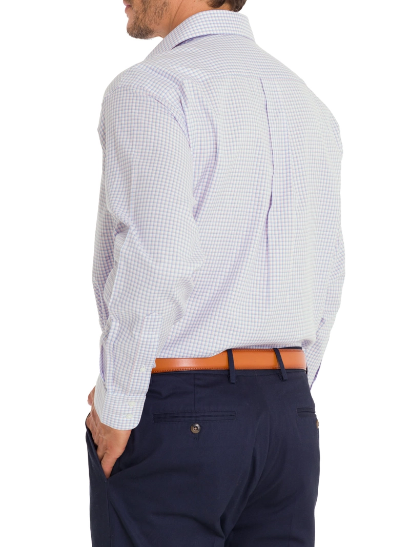 CAMISA ALGODÓN ORGÁNICO HOMBRE ROCKFORD BLANCO CUELLO ITALIANO WF - 9