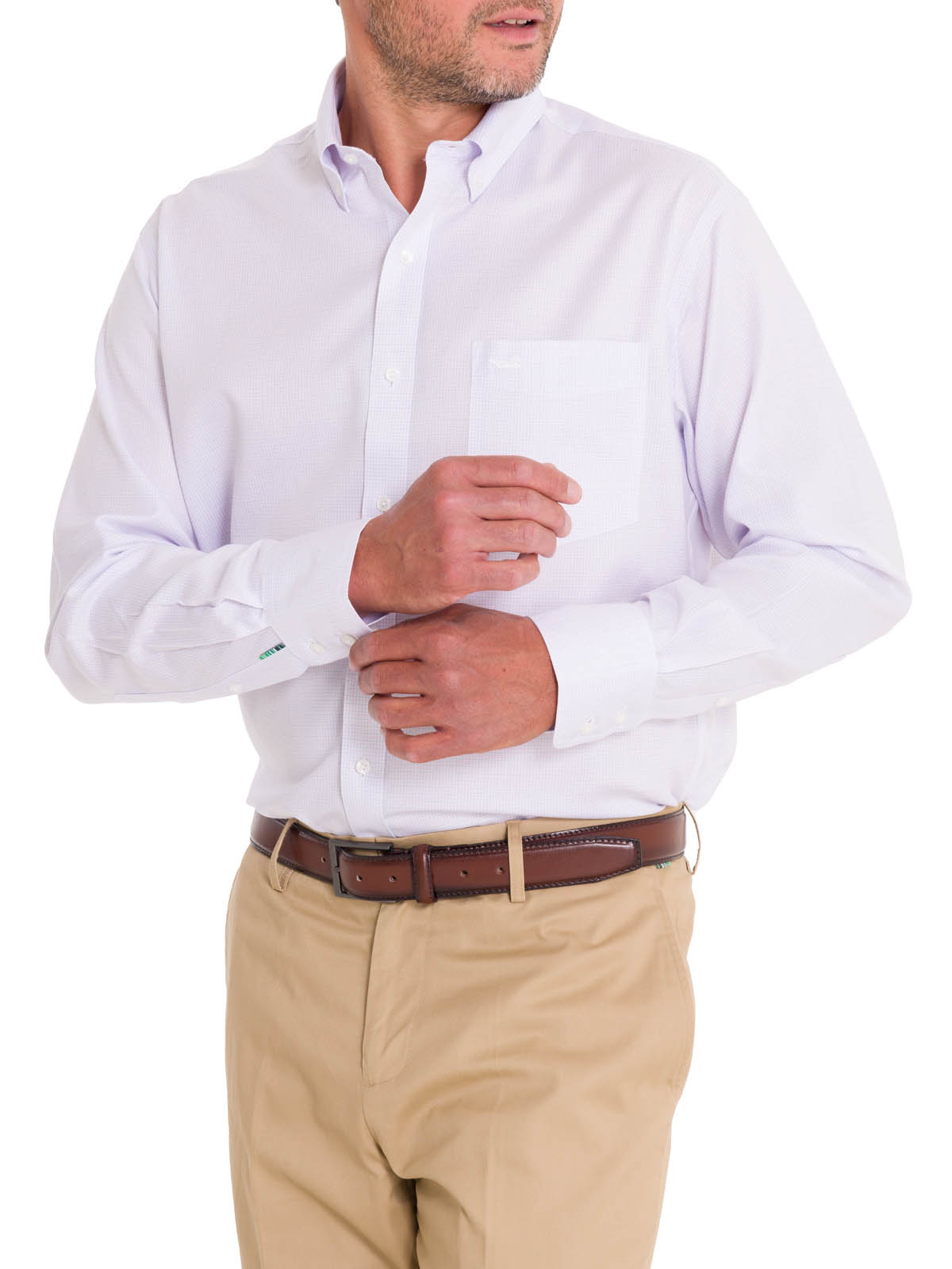 CAMISA ALGODÓN ORGÁNICO HOMBRE ROCKFORD BLANCO CUELLO BUTTON-DOWN WF - 8