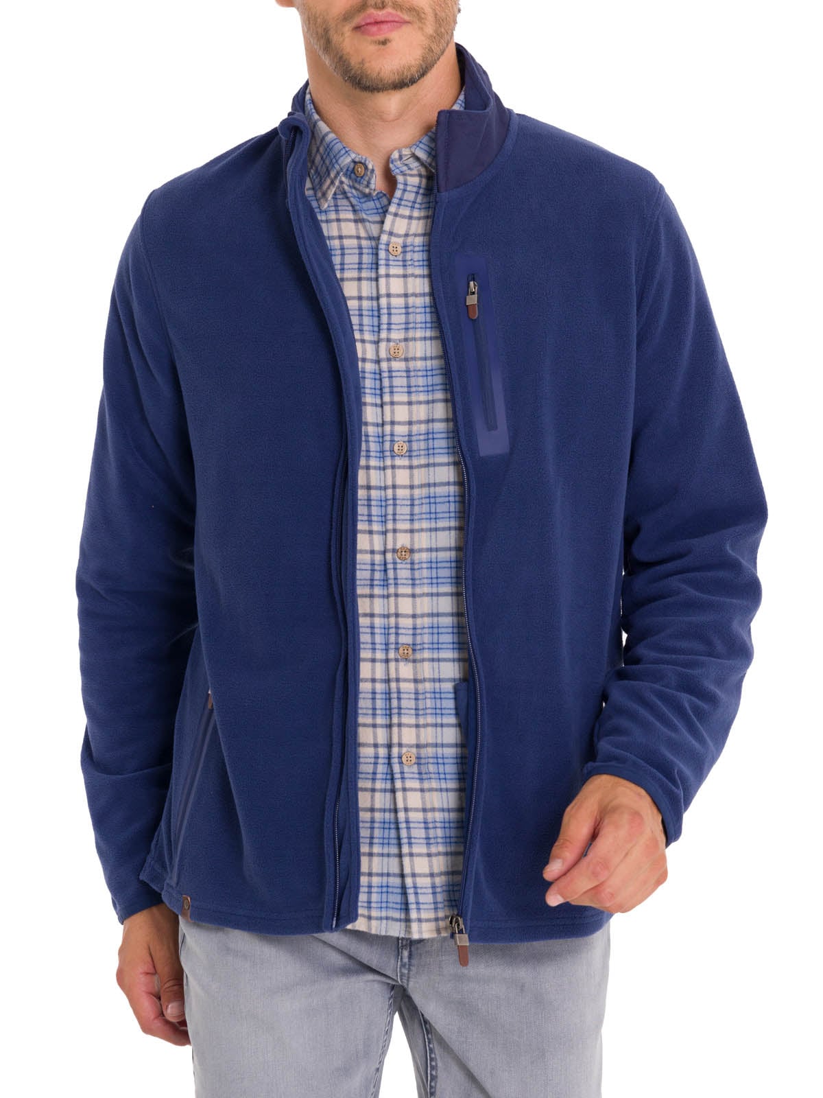POLAR HOMBRE ROCKFORD AZUL FIBRAS RECICLADAS GLASGOW - 2