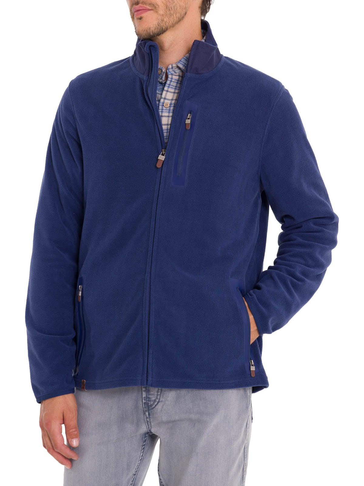 POLAR HOMBRE ROCKFORD AZUL FIBRAS RECICLADAS GLASGOW - 4