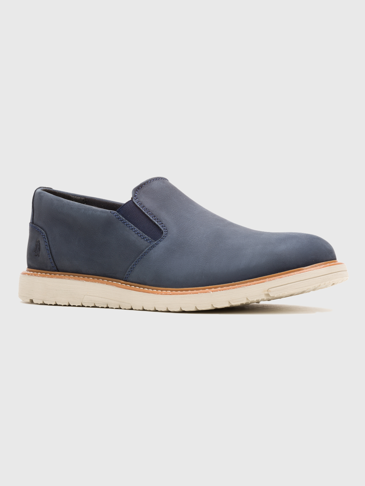 ZAPATO CUERO HOMBRE JENSON SLIP ON AZUL HUSH PUPPIES - 1