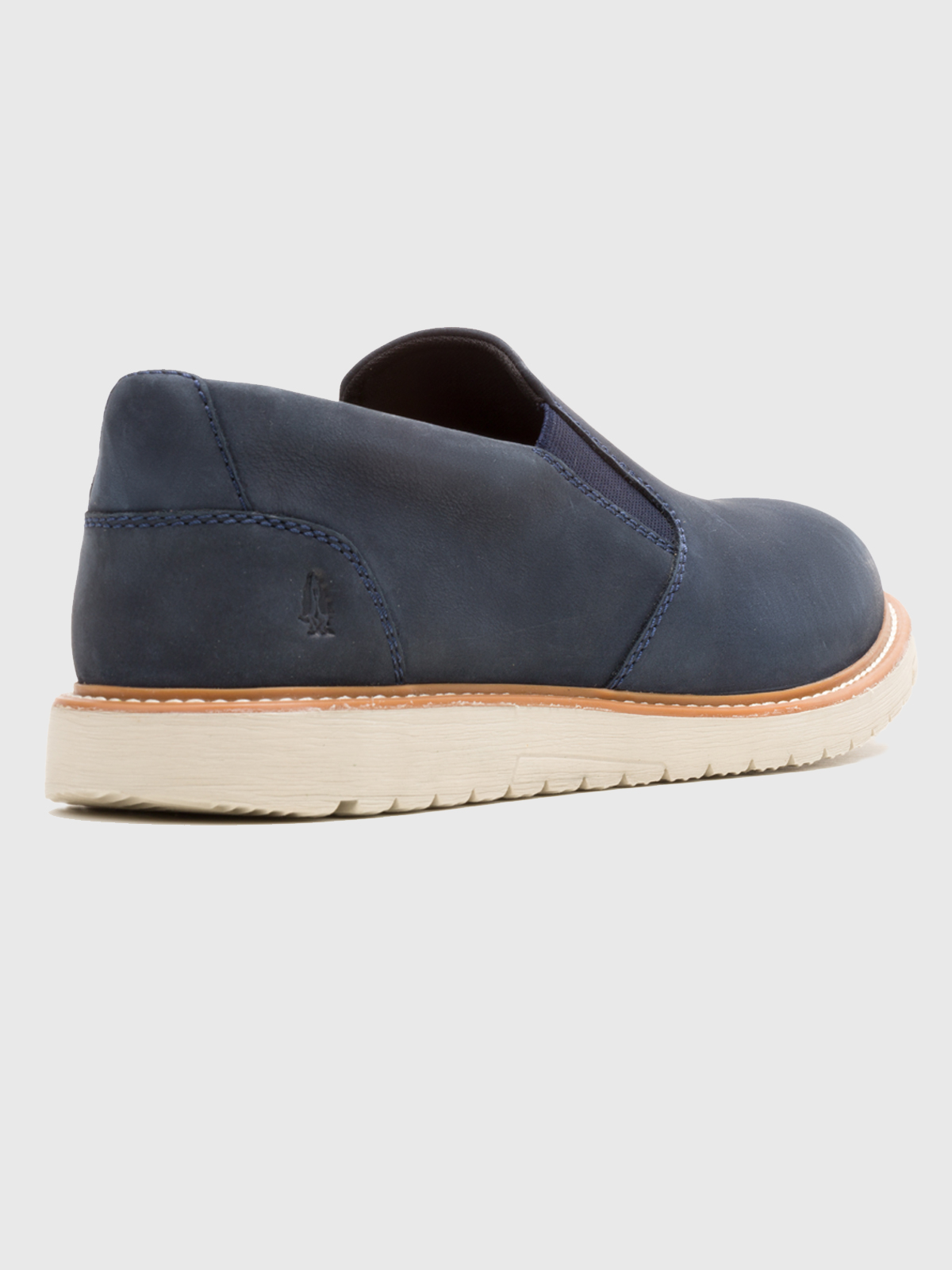 ZAPATO CUERO HOMBRE JENSON SLIP ON AZUL HUSH PUPPIES - 4