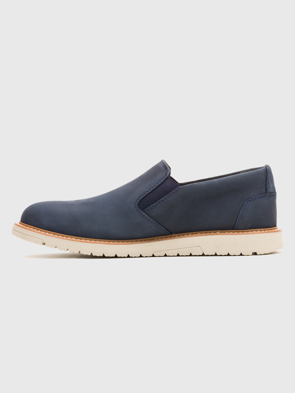 ZAPATO CUERO HOMBRE JENSON SLIP ON AZUL HUSH PUPPIES - 5