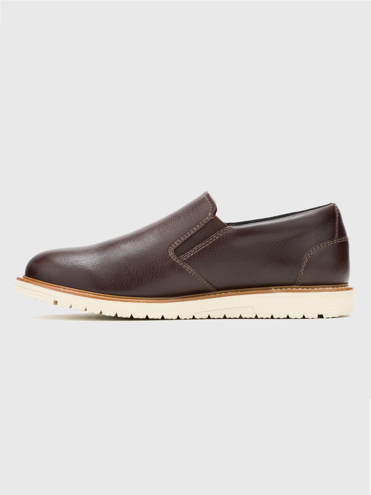 ZAPATO CUERO HOMBRE JENSON SLIP ON CAFÉ HUSH PUPPIES - 5