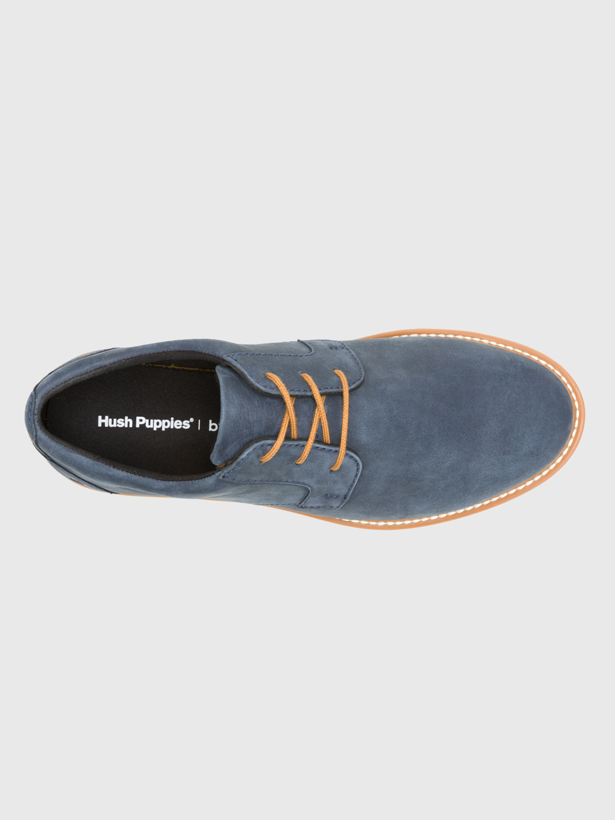 ZAPATO CUERO HOMBRE JENSON OXFORD AZUL HUSH PUPPIES - 6