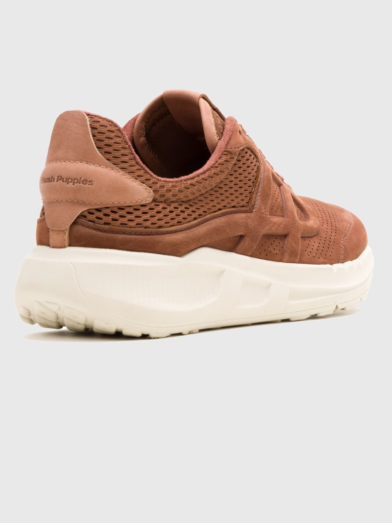 ZAPATILLA CUERO HOMBRE SVTY8 RUNNER CAFÉ HUSH PUPPIES - 4
