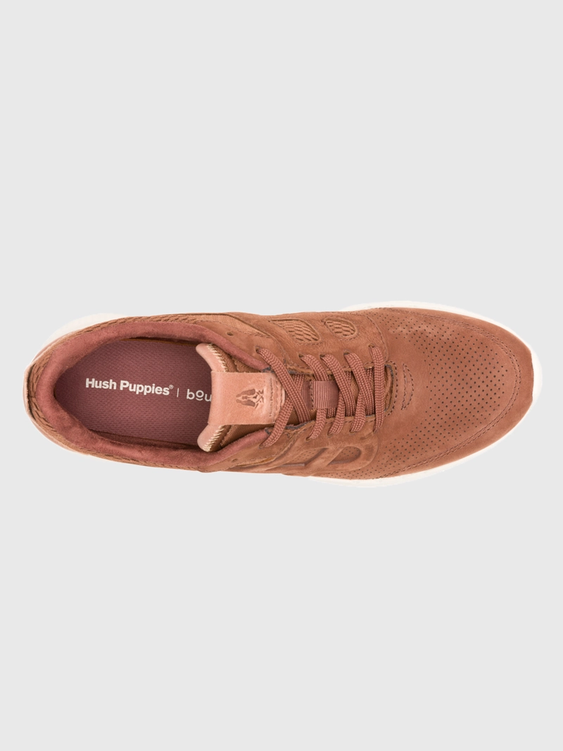 ZAPATILLA CUERO HOMBRE SVTY8 RUNNER CAFÉ HUSH PUPPIES - 6