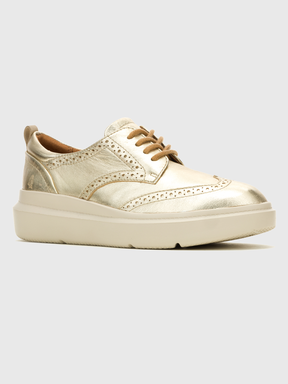 ZAPATO CUERO MUJER JOY WINGTIP DORADO HUSH PUPPIES - 1