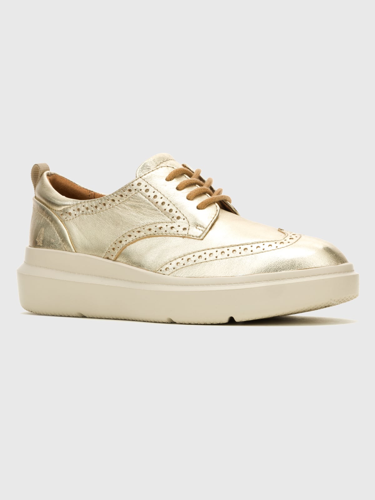 ZAPATO CUERO MUJER JOY WINGTIP DORADO HUSH PUPPIES - 1