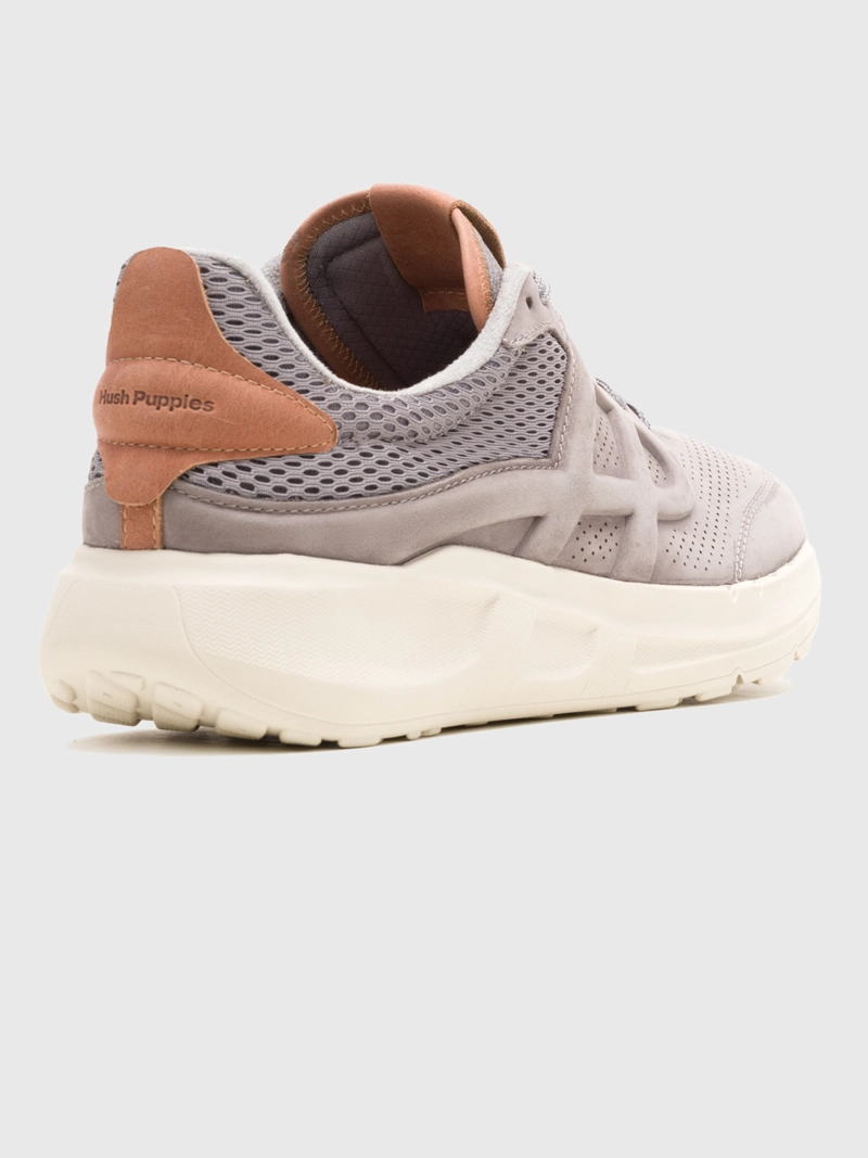 ZAPATILLA CUERO HOMBRE SVTY8 RUNNER GRIS HUSH PUPPIES - 4