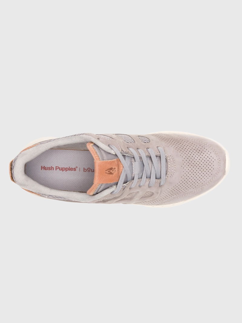 ZAPATILLA CUERO HOMBRE SVTY8 RUNNER GRIS HUSH PUPPIES - 6
