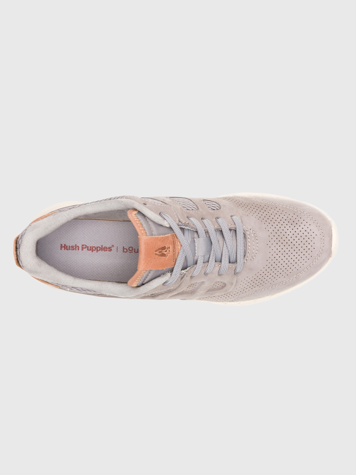 ZAPATILLA CUERO HOMBRE SVTY8 RUNNER GRIS HUSH PUPPIES - 6