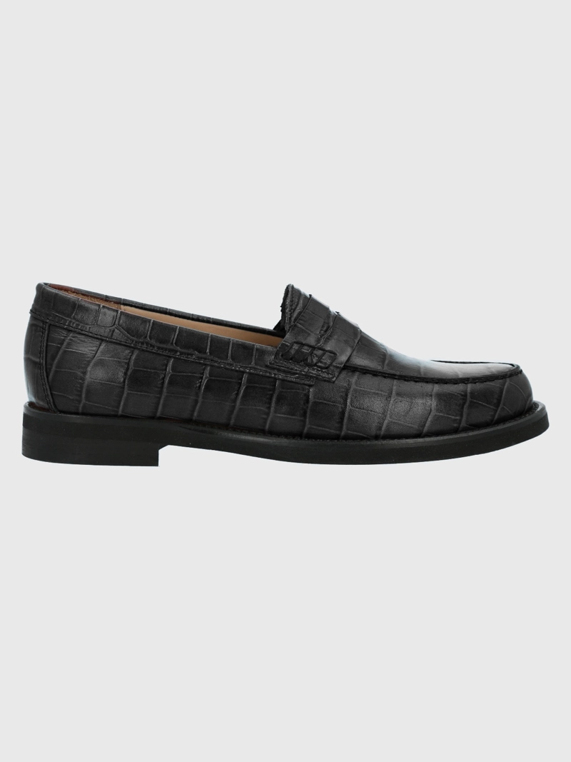 MOCASIN CUERO MUJER UMA NEGRO HUSH PUPPIES - 2