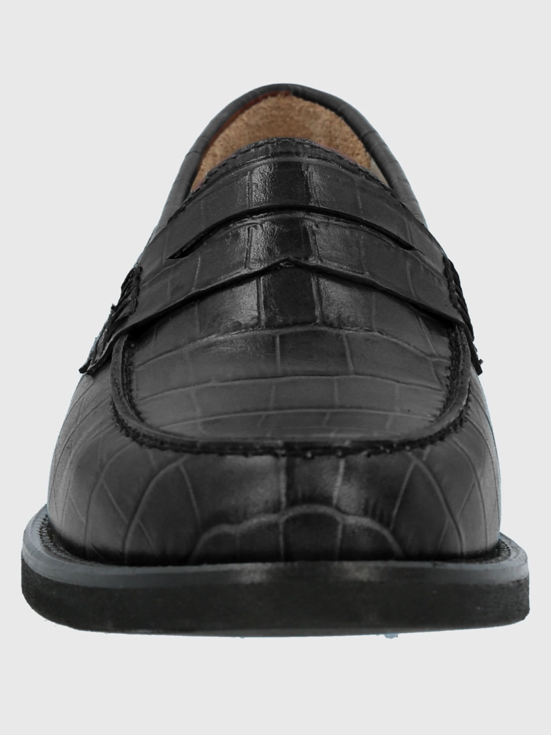 MOCASIN CUERO MUJER UMA NEGRO HUSH PUPPIES - 4