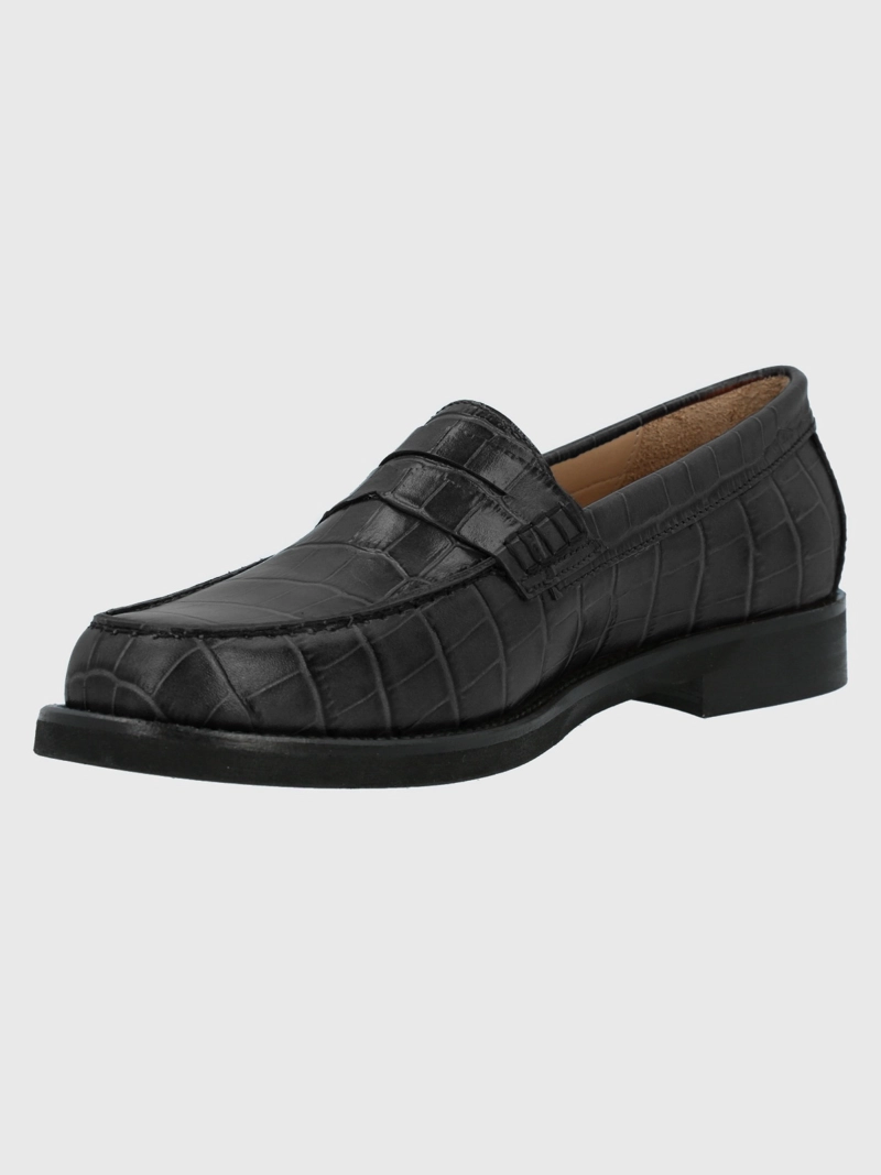 MOCASIN CUERO MUJER UMA NEGRO HUSH PUPPIES - 5