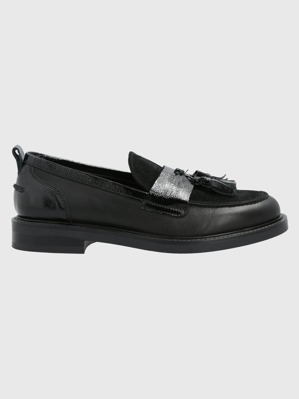 MOCASÍN CUERO MUJER WYATT NEGRO HUSH PUPPIES - 2