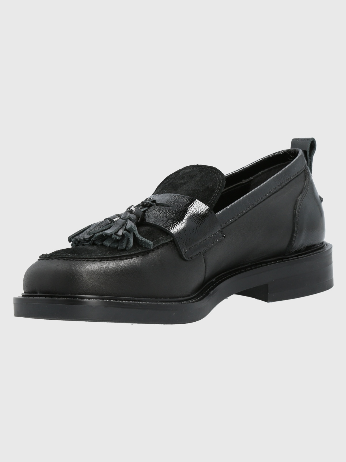 MOCASÍN CUERO MUJER WYATT NEGRO HUSH PUPPIES - 5