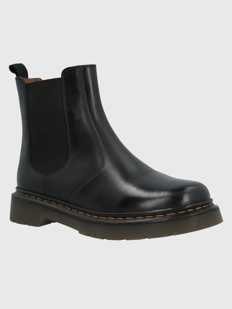BOTIN CUERO MUJER MART NEGRO HUSH PUPPIES - 1