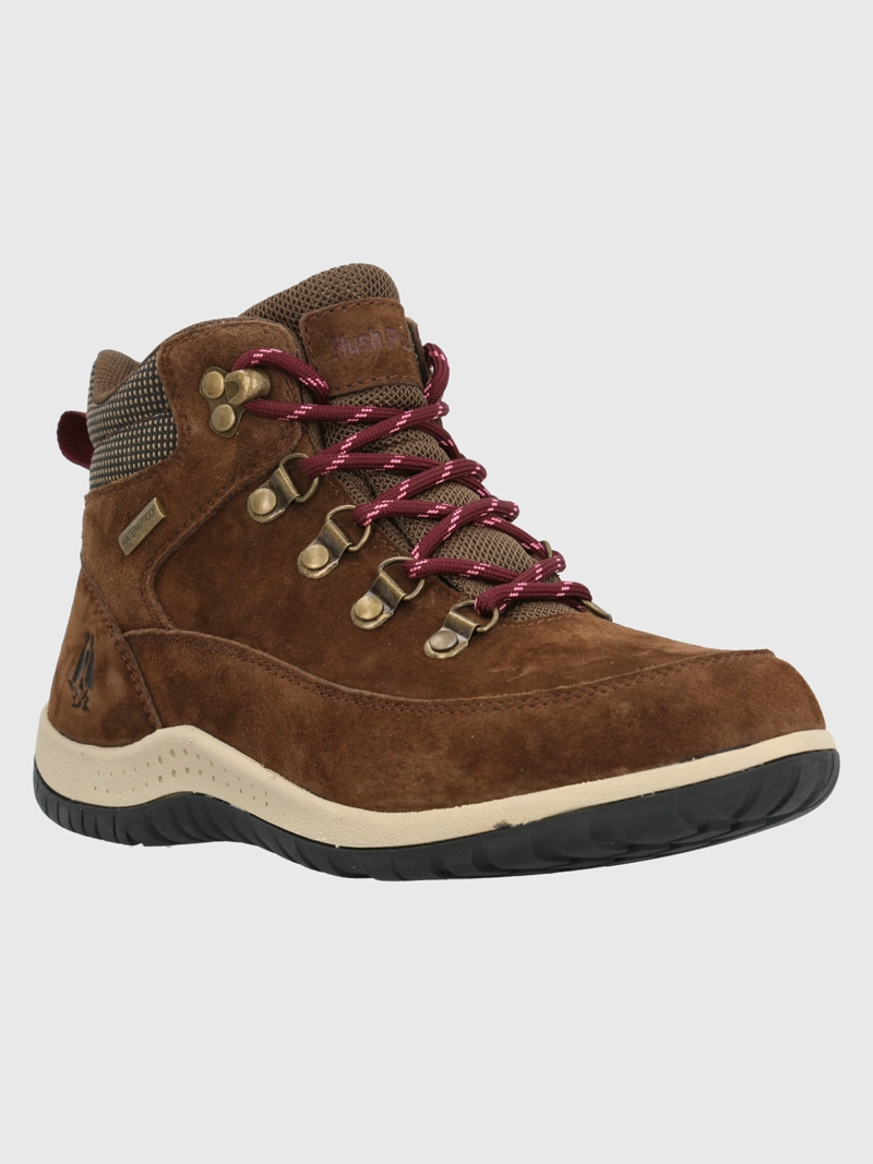 BOTIN CUERO MUJER EMUR CAFE  HUSH PUPPIES - 1
