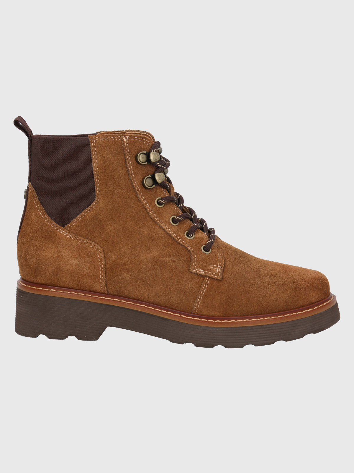 BOTIN CUERO MUJER DIDI CAFE  CLARO HUSH PUPPIES - 2