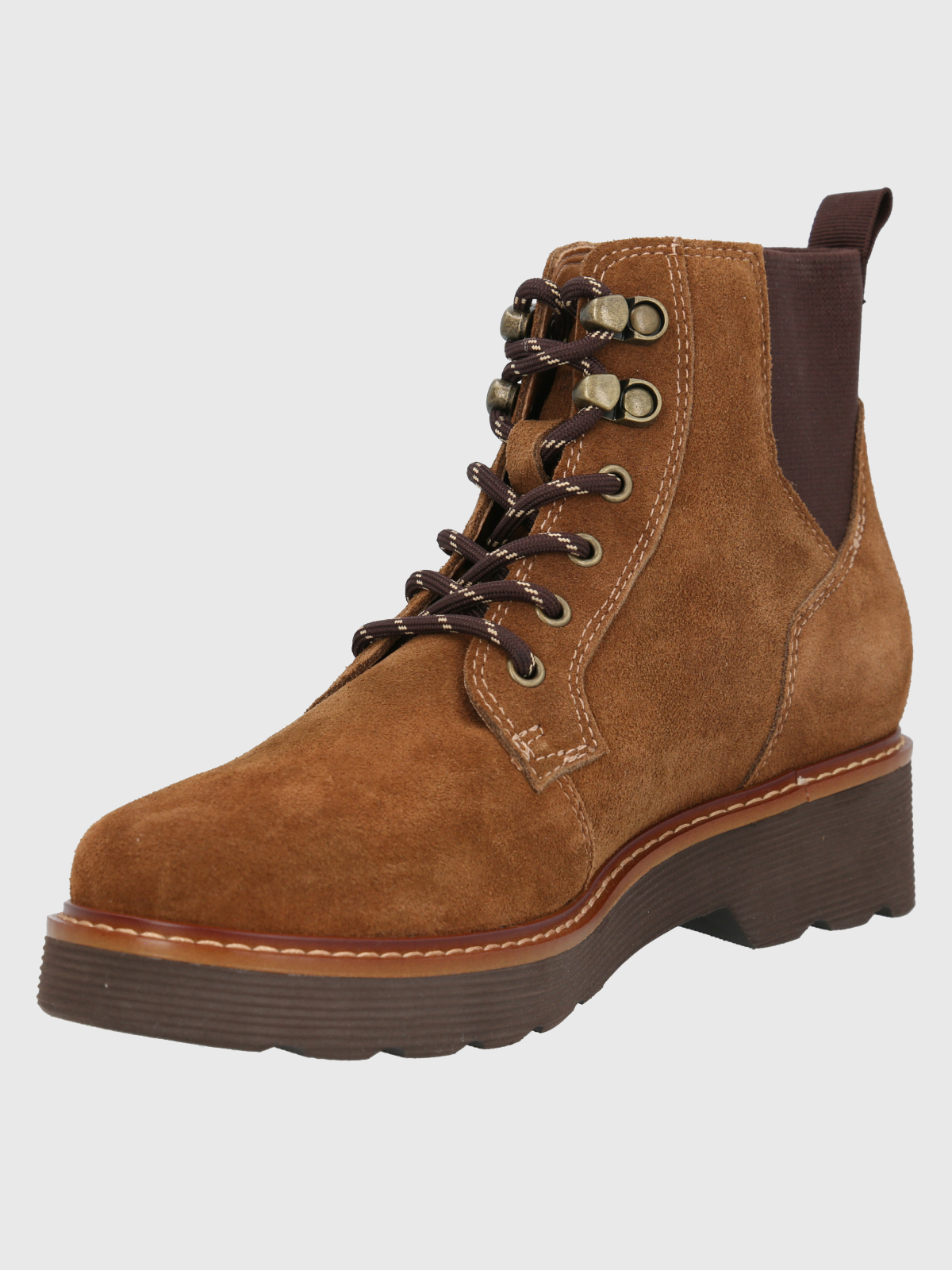 BOTIN CUERO MUJER DIDI CAFE  CLARO HUSH PUPPIES - 5
