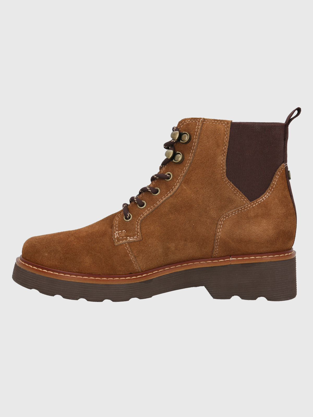 BOTIN CUERO MUJER DIDI CAFE  CLARO HUSH PUPPIES - 6