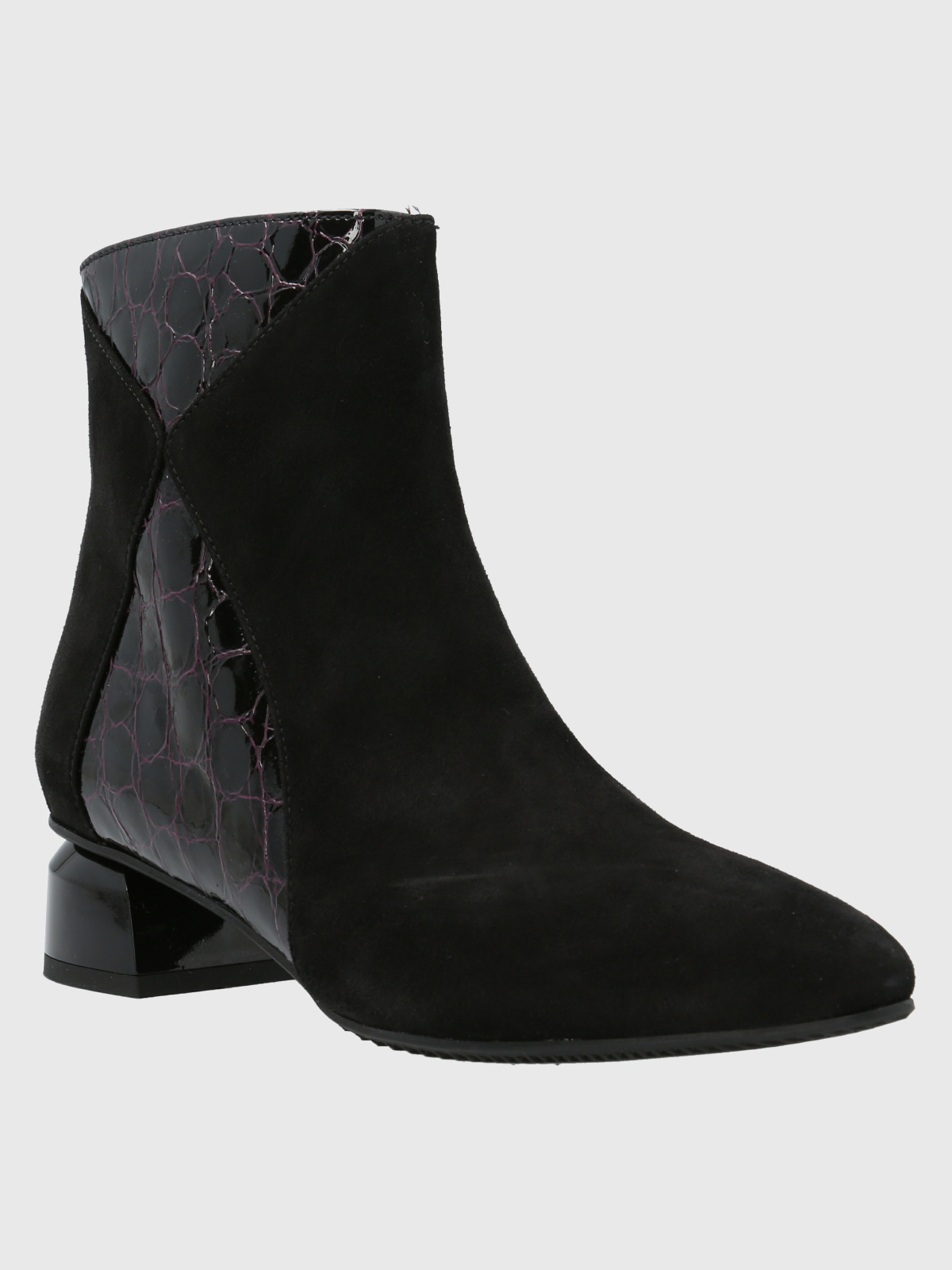 BOTÍN CUERO MUJER CARMINE NEGRO HUSH PUPPIES - 1